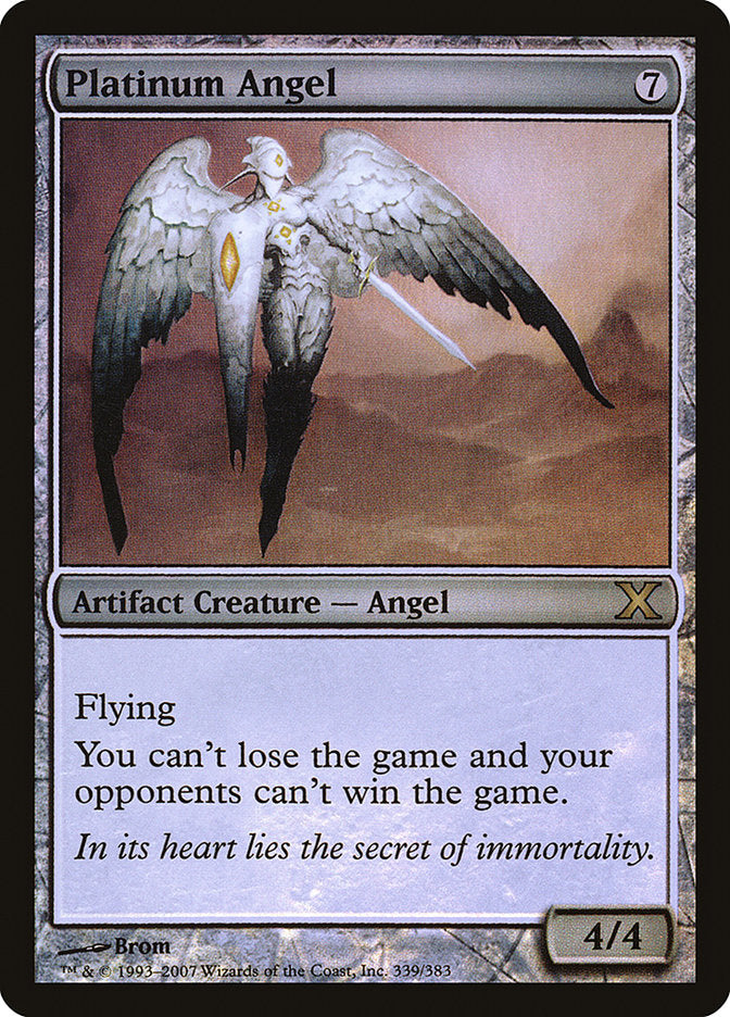 Platinum Angel (Premium Foil) [Tenth Edition] | Nerdhalla Games