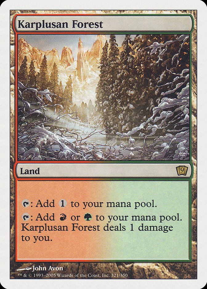 Karplusan Forest [Ninth Edition] | Nerdhalla Games