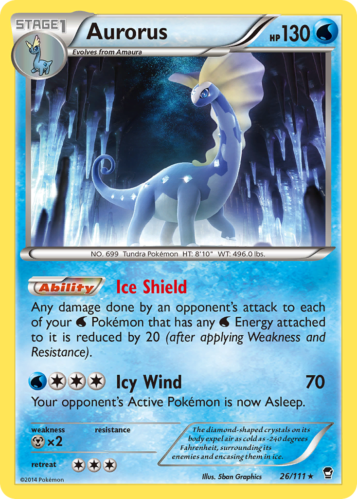 Aurorus (26/111) [XY: Furious Fists] | Nerdhalla Games