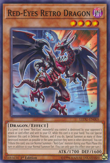 Red-Eyes Retro Dragon [LEDU-EN005] Common | Nerdhalla Games