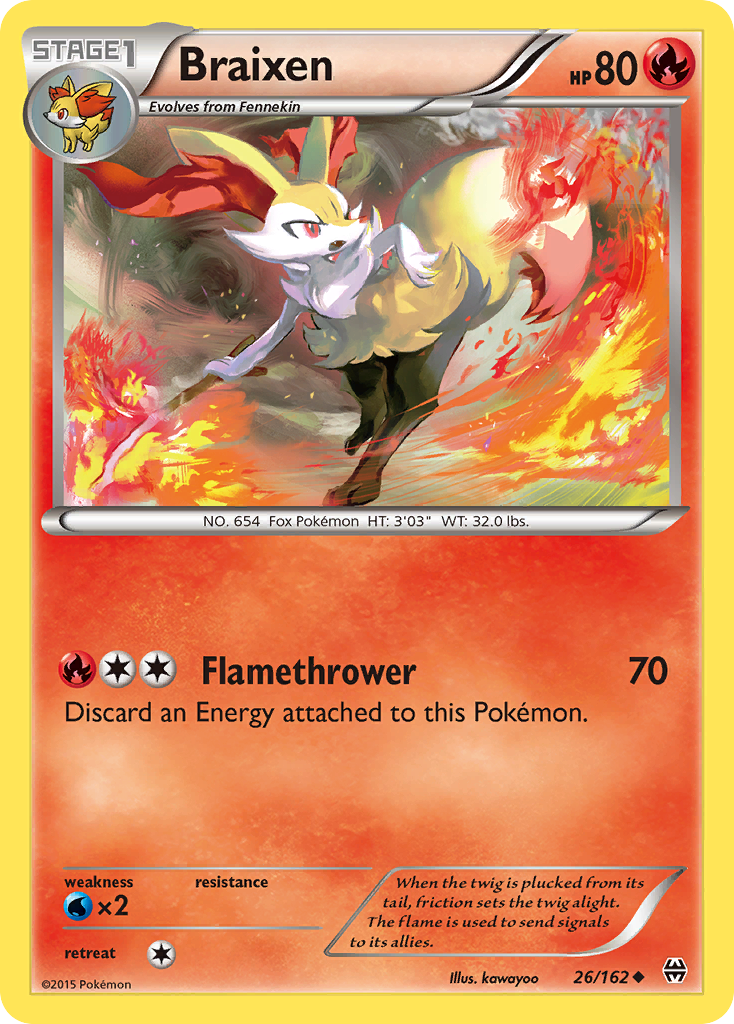 Braixen (26/162) [XY: BREAKthrough] | Nerdhalla Games