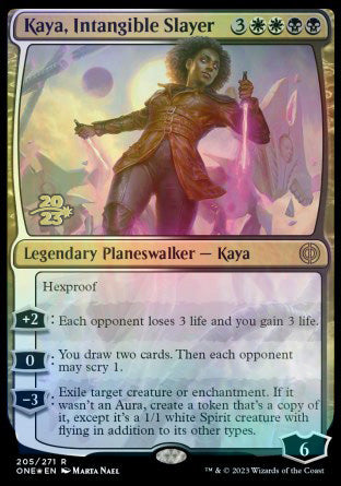 Kaya, Intangible Slayer [Phyrexia: All Will Be One Prerelease Promos] | Nerdhalla Games