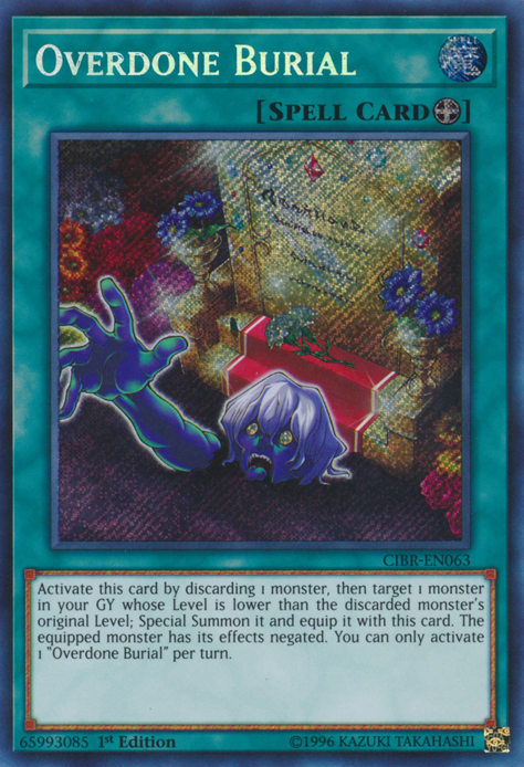 Overdone Burial [CIBR-EN063] Secret Rare | Nerdhalla Games