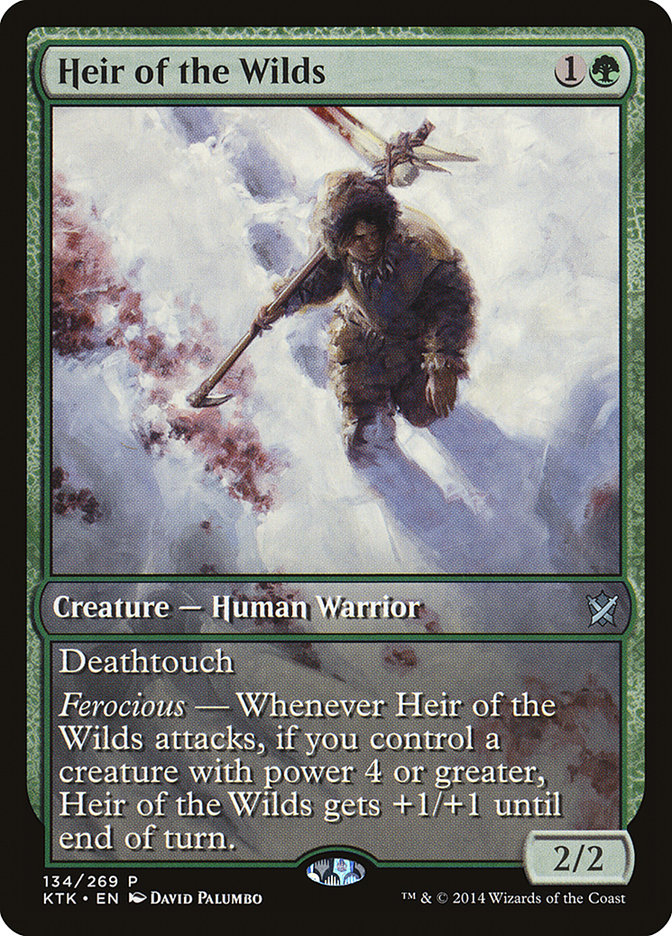 Heir of the Wilds (Game Day) (Extended Art) [Khans of Tarkir Promos] | Nerdhalla Games