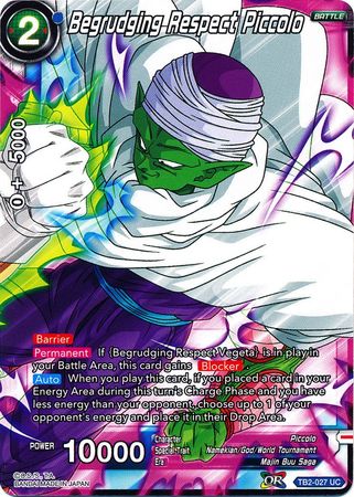 Begrudging Respect Piccolo [TB2-027] | Nerdhalla Games