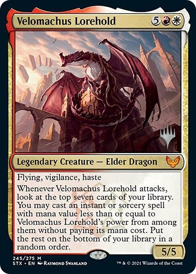 Velomachus Lorehold (Promo Pack) [Strixhaven: School of Mages Promos] | Nerdhalla Games