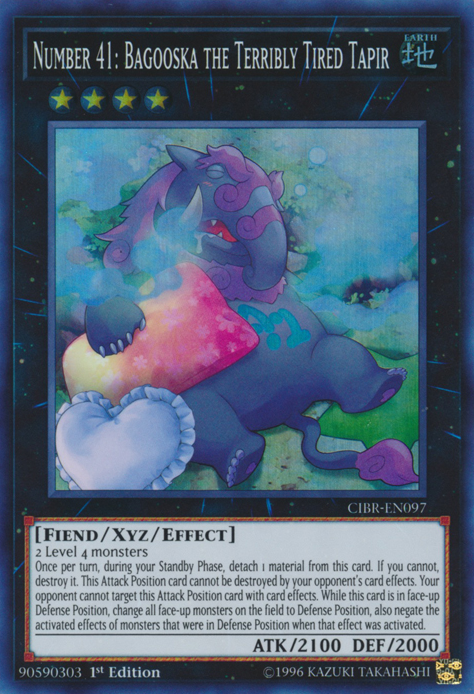 Number 41: Bagooska the Terribly Tired Tapir [CIBR-EN097] Super Rare | Nerdhalla Games