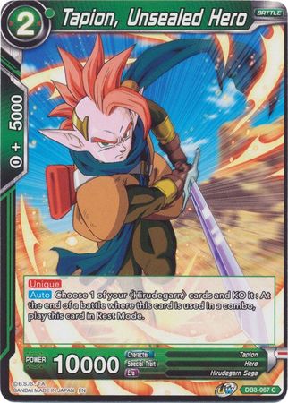 Tapion, Unsealed Hero [DB3-067] | Nerdhalla Games