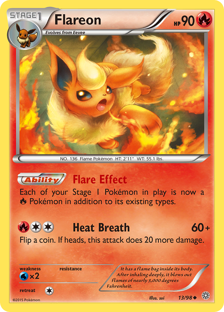 Flareon (13/98) [XY: Ancient Origins] | Nerdhalla Games