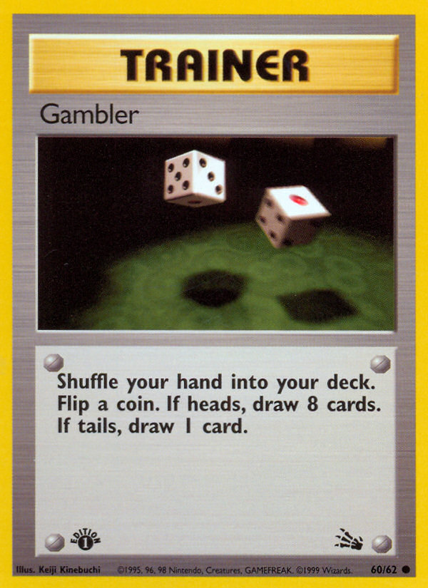 Gambler (60/62) [Fossil 1st Edition] | Nerdhalla Games