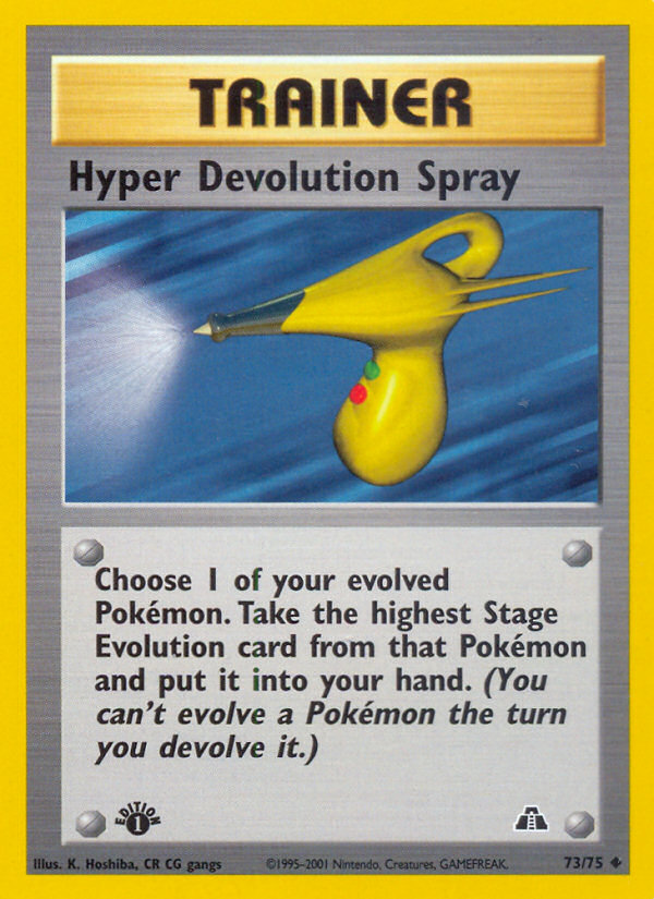 Hyper Devolution Spray (73/75) [Neo Discovery 1st Edition] | Nerdhalla Games