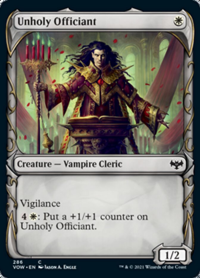 Unholy Officiant (Showcase Fang Frame) [Innistrad: Crimson Vow] | Nerdhalla Games