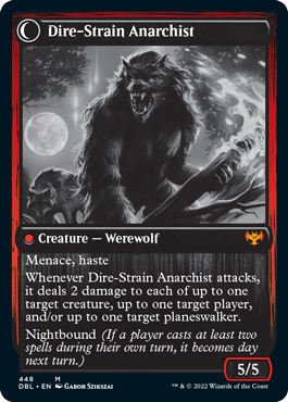 Volatile Arsonist // Dire-Strain Anarchist [Innistrad: Double Feature] | Nerdhalla Games