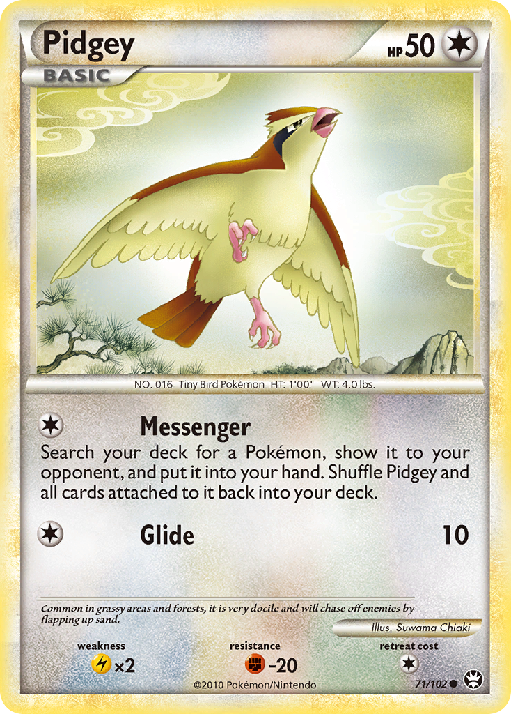 Pidgey (71/102) [HeartGold & SoulSilver: Triumphant] | Nerdhalla Games