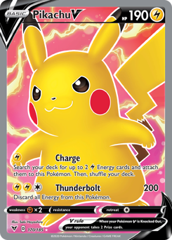 Pikachu V (170/185) [Sword & Shield: Vivid Voltage] | Nerdhalla Games