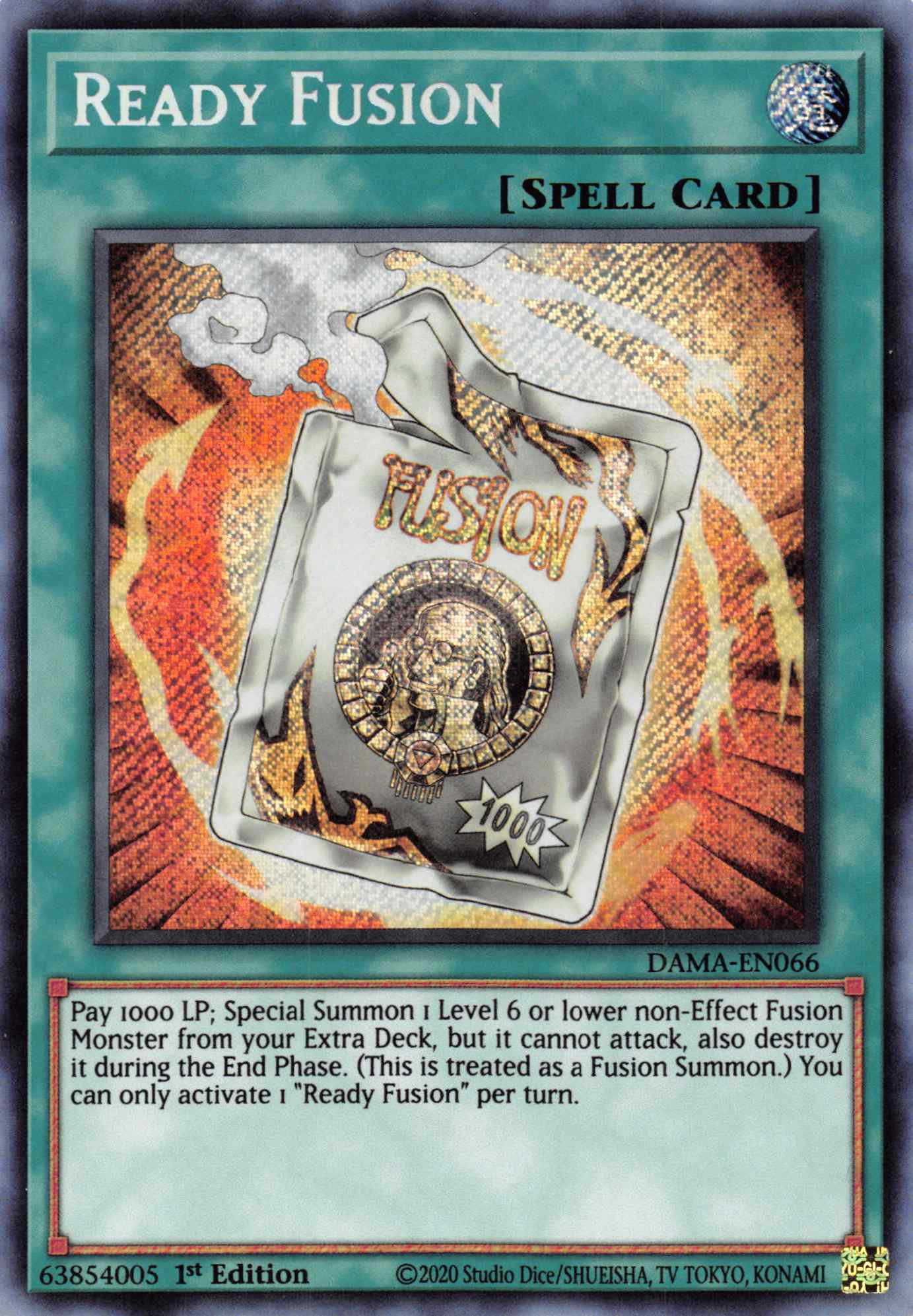 Ready Fusion [DAMA-EN066] Secret Rare | Nerdhalla Games