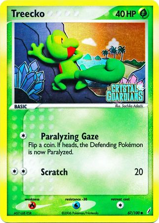 Treecko (67/100) (Stamped) [EX: Crystal Guardians] | Nerdhalla Games