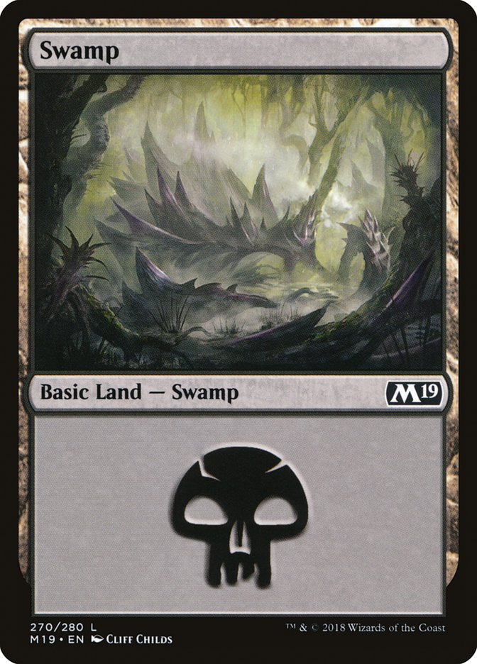 Swamp (270) [Core Set 2019] | Nerdhalla Games