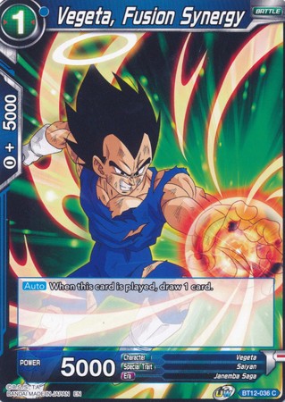 Vegeta, Fusion Synergy [BT12-036] | Nerdhalla Games