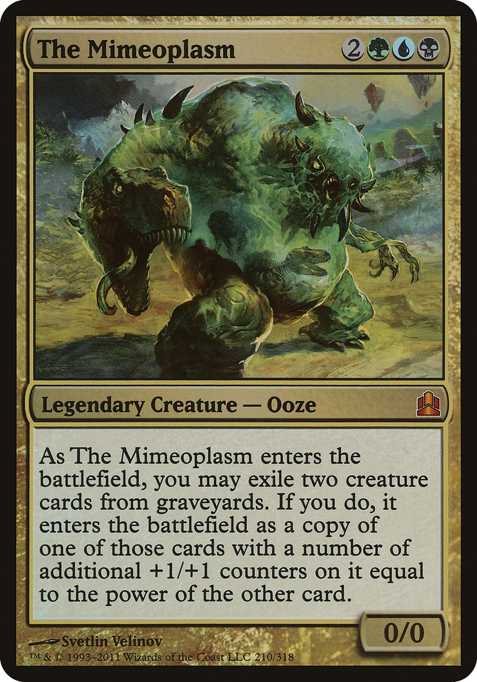 The Mimeoplasm (Oversized) [Commander 2011 Oversized] | Nerdhalla Games