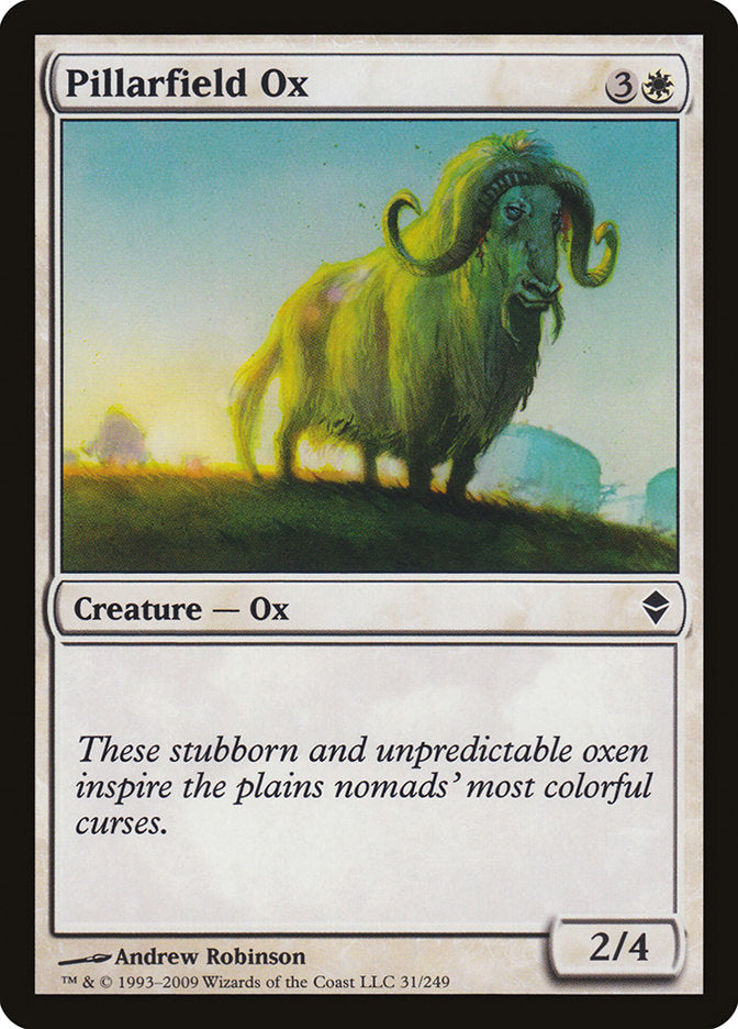 Pillarfield Ox [Zendikar] | Nerdhalla Games