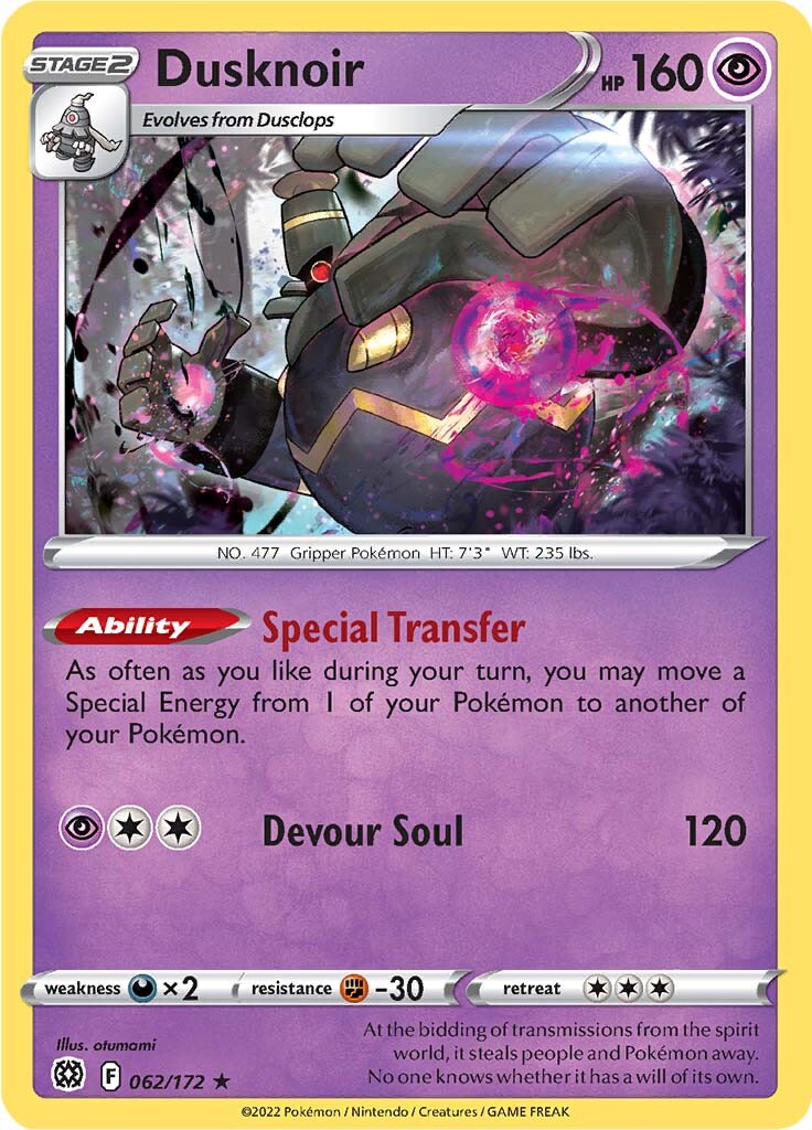 Dusknoir (062/172) [Sword & Shield: Brilliant Stars] | Nerdhalla Games