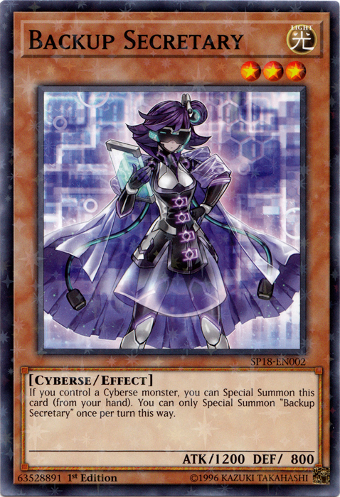 Backup Secretary [SP18-EN002] Starfoil Rare | Nerdhalla Games