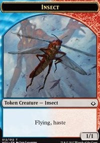 Insect // Warrior Double-sided Token [Hour of Devastation Tokens] | Nerdhalla Games