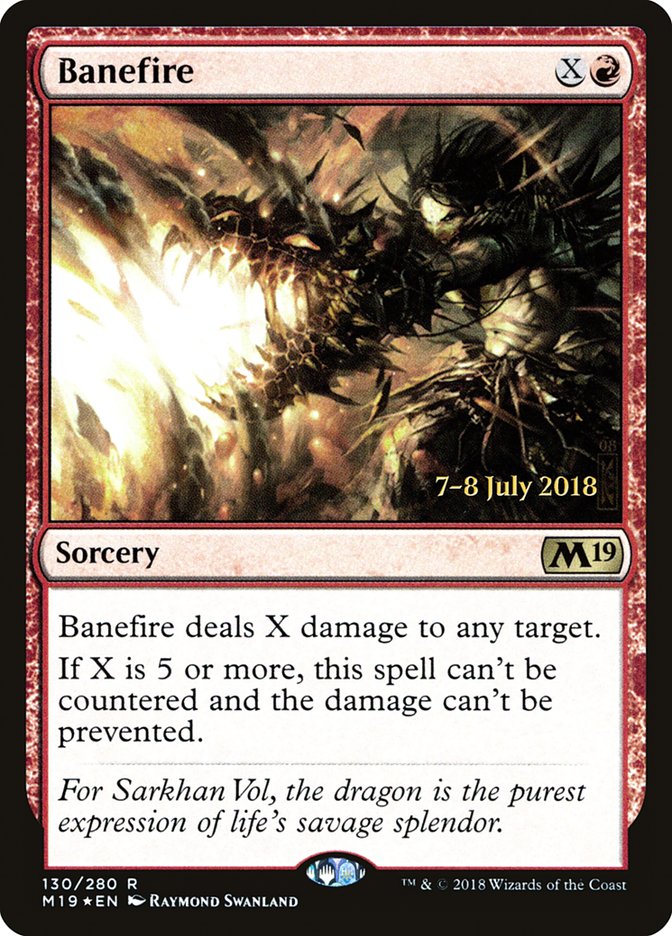 Banefire  [Core Set 2019 Prerelease Promos] | Nerdhalla Games