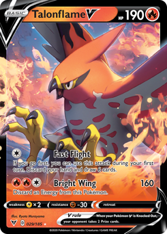 Talonflame V (029/185) [Sword & Shield: Vivid Voltage] | Nerdhalla Games