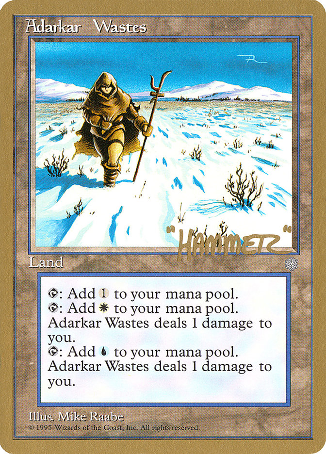 Adarkar Wastes (Shawn "Hammer" Regnier) [Pro Tour Collector Set] | Nerdhalla Games