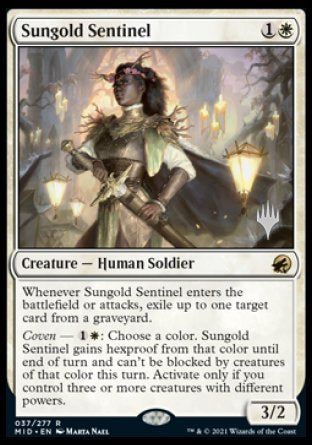 Sungold Sentinel (Promo Pack) [Innistrad: Midnight Hunt Promos] | Nerdhalla Games