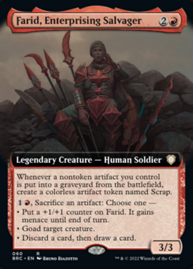 Farid, Enterprising Salvager (Extended Art) [The Brothers' War Commander] | Nerdhalla Games