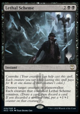 Lethal Scheme (Promo Pack) [Streets of New Capenna Commander Promos] | Nerdhalla Games