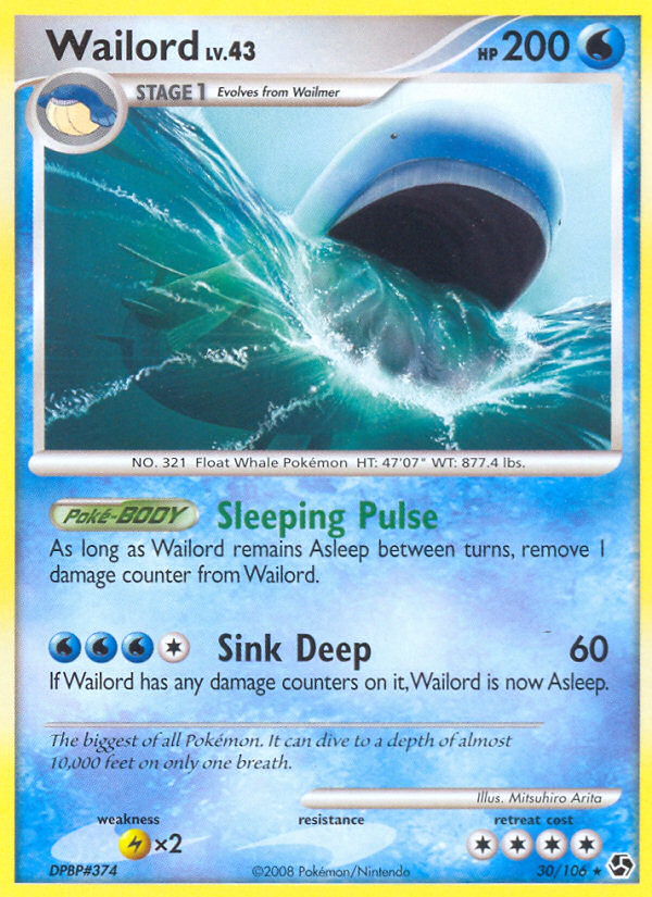 Wailord (30/106) [Diamond & Pearl: Great Encounters] | Nerdhalla Games