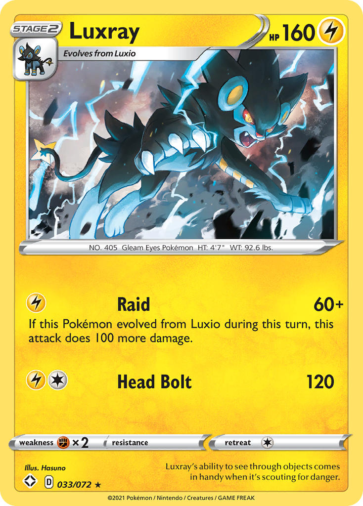 Luxray (033/072) [Sword & Shield: Shining Fates] | Nerdhalla Games