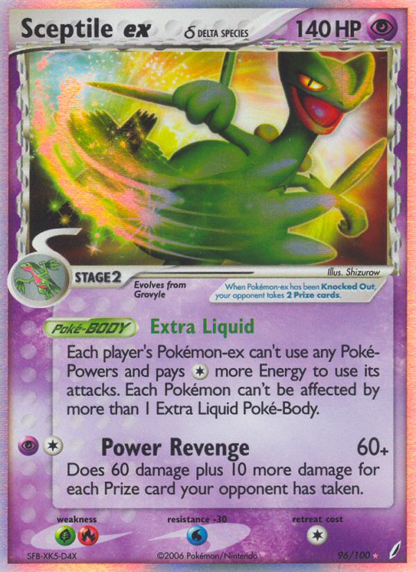 Sceptile ex (96/100) (Delta Species) [EX: Crystal Guardians] | Nerdhalla Games