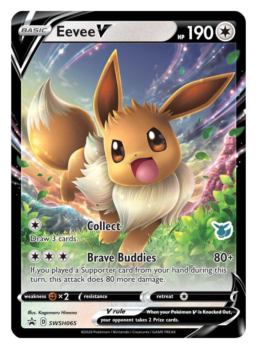 Eevee V (SWSH065) (Eevee Deck) [Battle Academy 2022] | Nerdhalla Games