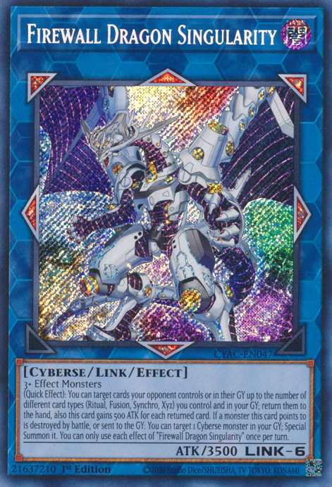 Firewall Dragon Singularity [CYAC-EN047] Secret Rare | Nerdhalla Games