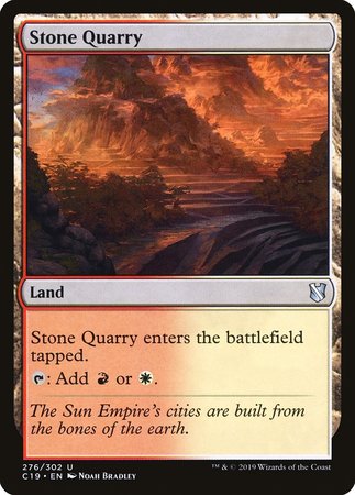 Stone Quarry [Commander 2019] | Nerdhalla Games