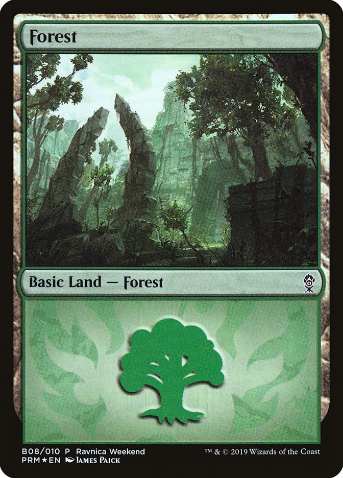 Forest (B08) [Ravnica Allegiance Guild Kit] | Nerdhalla Games