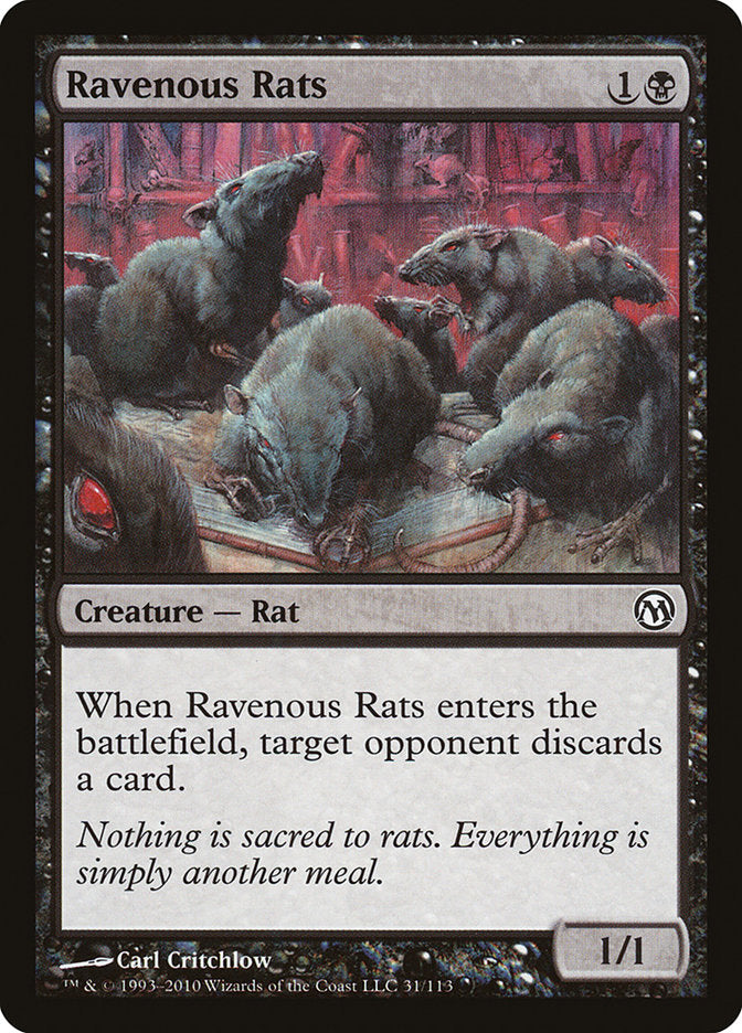 Ravenous Rats [Duels of the Planeswalkers] | Nerdhalla Games