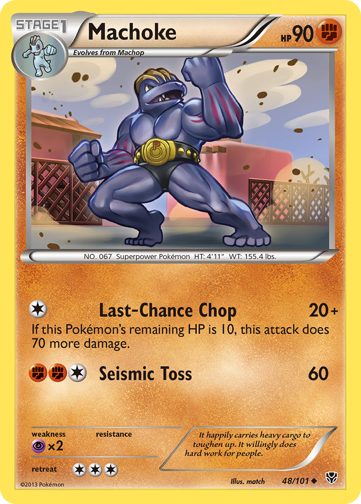 Machoke (48/101) [Black & White: Plasma Blast] | Nerdhalla Games