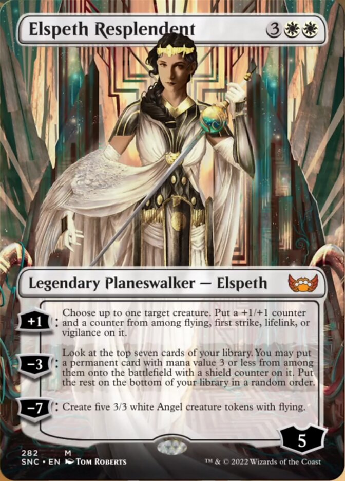 Elspeth Resplendent (Borderless) [Streets of New Capenna] | Nerdhalla Games