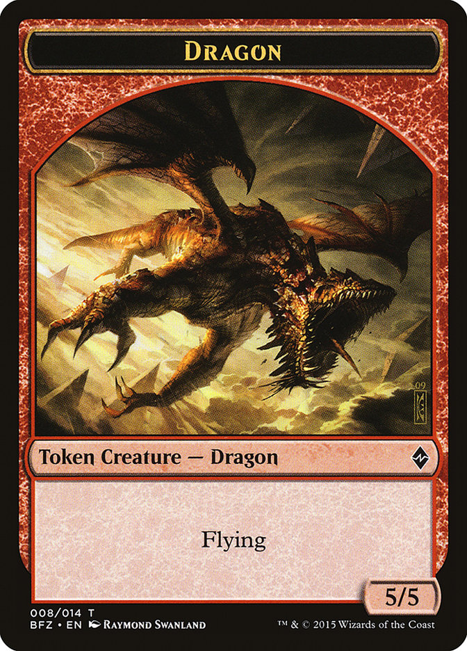 Dragon [Battle for Zendikar Tokens] | Nerdhalla Games