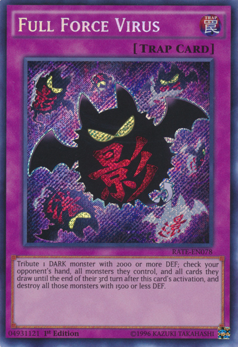 Full Force Virus [RATE-EN078] Secret Rare | Nerdhalla Games