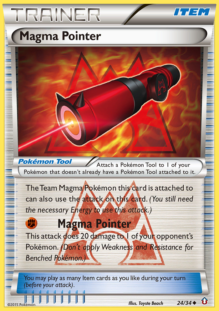 Magma Pointer (24/34) [XY: Double Crisis] | Nerdhalla Games