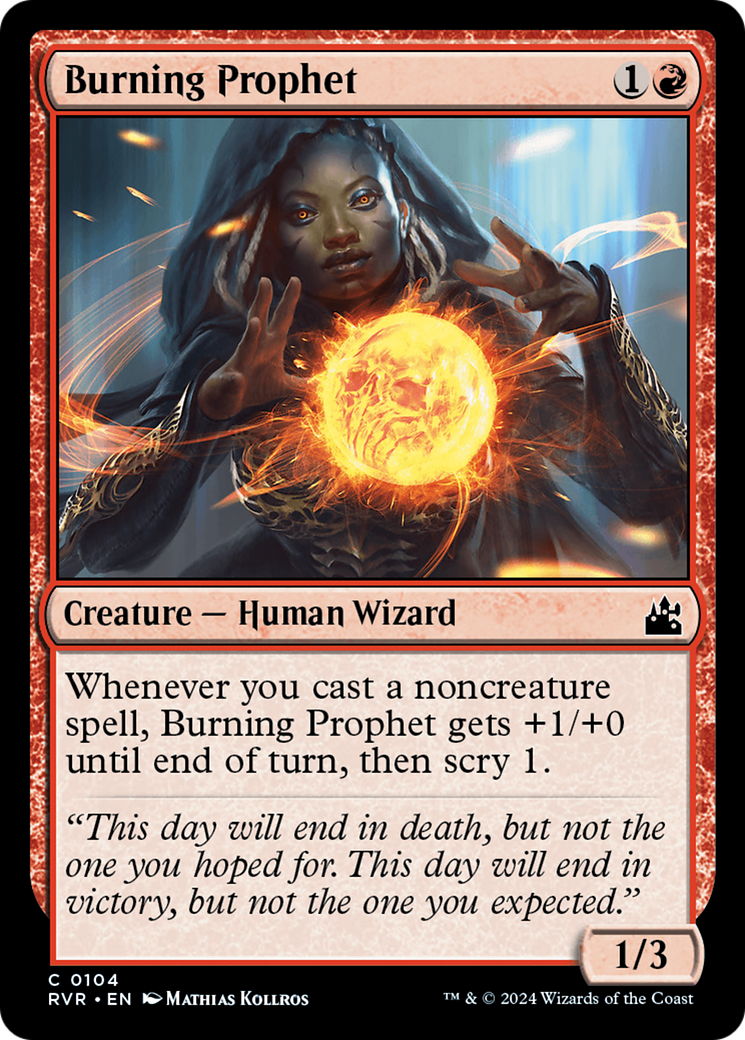 Burning Prophet [Ravnica Remastered] | Nerdhalla Games