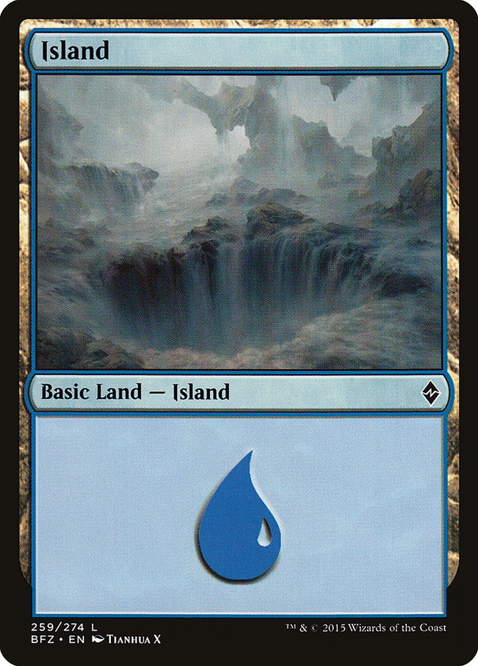 Island (259a) [Battle for Zendikar] | Nerdhalla Games