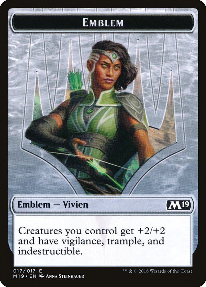 Vivien Reid Emblem [Core Set 2019 Tokens] | Nerdhalla Games